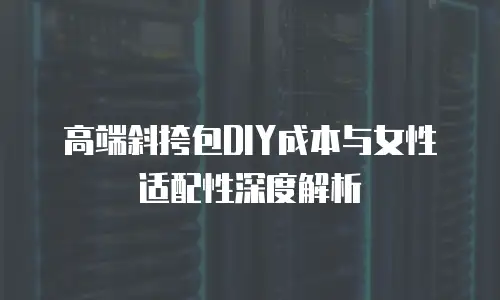 高端斜挎包DIY成本与女性适配性深度解析