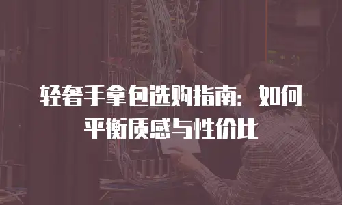 轻奢手拿包选购指南：如何平衡质感与性价比