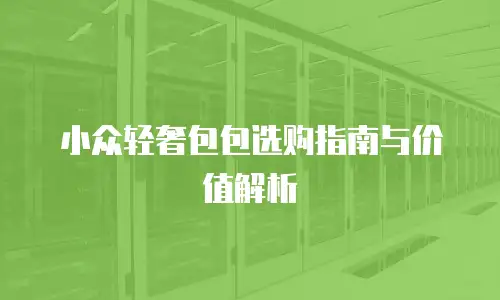 小众轻奢包包选购指南与价值解析