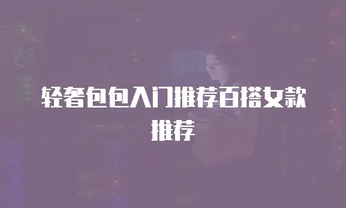 轻奢包包入门推荐百搭女款推荐