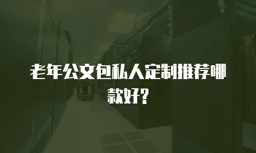 老年公文包私人定制推荐哪款好?