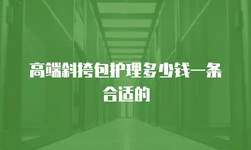高端斜挎包护理多少钱一条合适的
