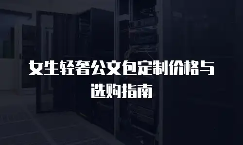 女生轻奢公文包定制价格与选购指南