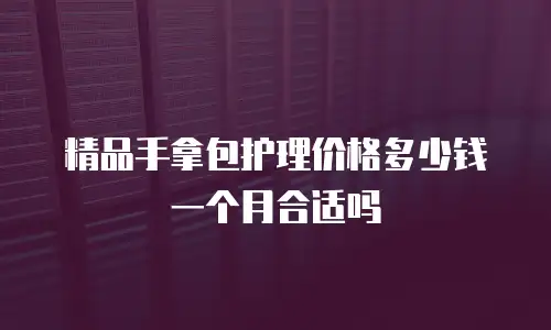 精品手拿包护理价格多少钱一个月合适吗