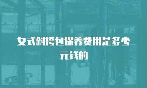女式斜挎包保养费用是多少元钱的