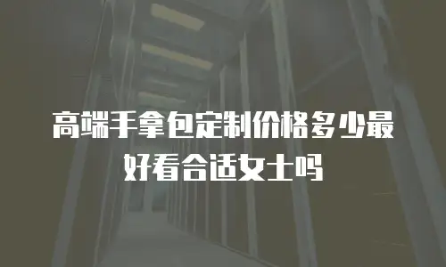 高端手拿包定制价格多少最好看合适女士吗