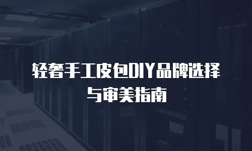 轻奢手工皮包DIY品牌选择与审美指南