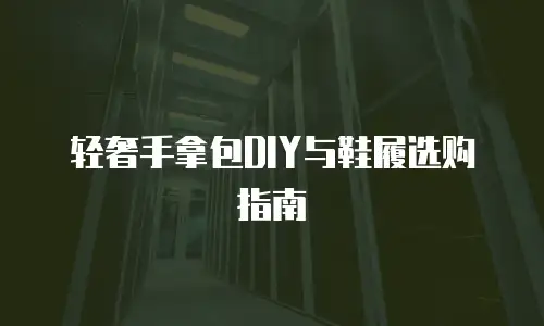 轻奢手拿包DIY与鞋履选购指南