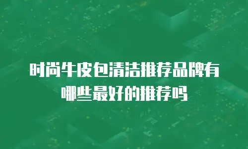 时尚牛皮包清洁推荐品牌有哪些最好的推荐吗