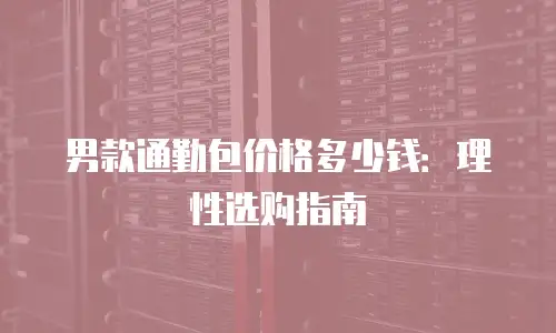 男款通勤包价格多少钱：理性选购指南