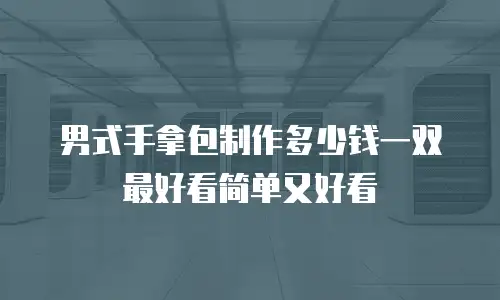 男式手拿包制作多少钱一双最好看简单又好看