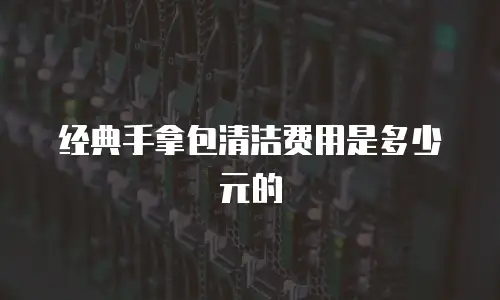 经典手拿包清洁费用是多少元的
