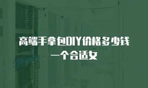 高端手拿包DIY价格多少钱一个合适女