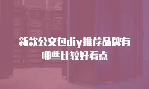 新款公文包diy推荐品牌有哪些比较好看点