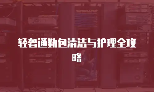 轻奢通勤包清洁与护理全攻略