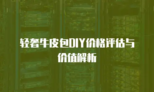 轻奢牛皮包DIY价格评估与价值解析