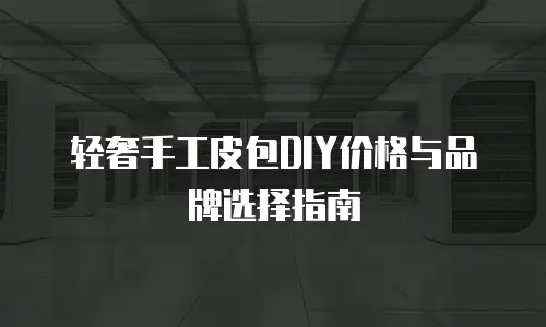 轻奢手工皮包DIY价格与品牌选择指南
