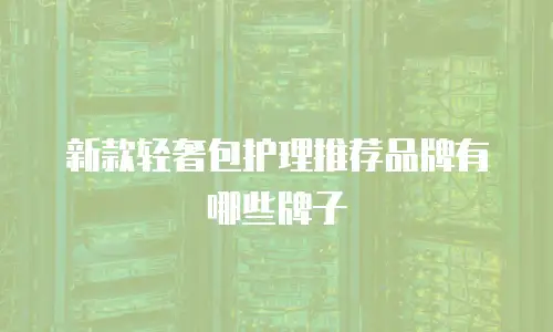 新款轻奢包护理推荐品牌有哪些牌子