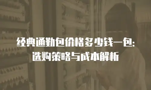 经典通勤包价格多少钱一包：选购策略与成本解析