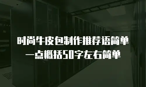 时尚牛皮包制作推荐语简单一点概括50字左右简单