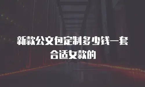 新款公文包定制多少钱一套合适女款的