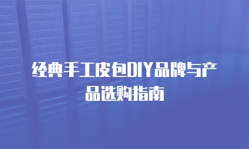 经典手工皮包DIY品牌与产品选购指南