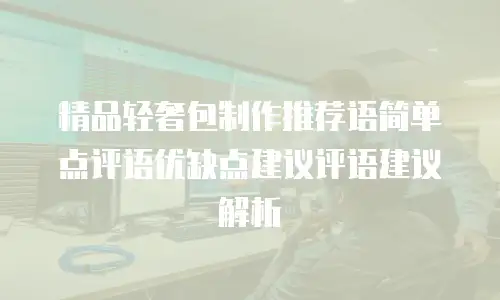 精品轻奢包制作推荐语简单点评语优缺点建议评语建议解析