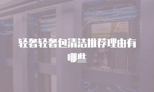 轻奢轻奢包清洁推荐理由有哪些