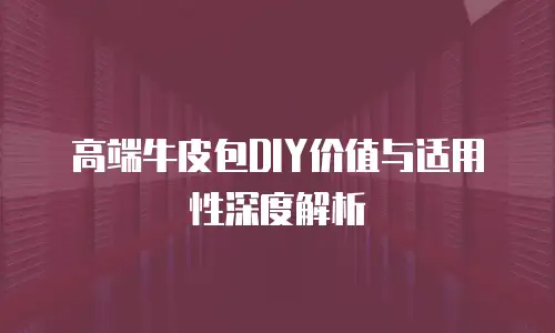 高端牛皮包DIY价值与适用性深度解析