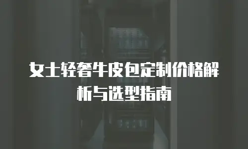 女士轻奢牛皮包定制价格解析与选型指南