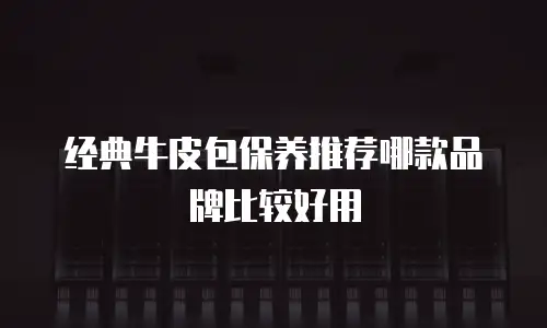 经典牛皮包保养推荐哪款品牌比较好用
