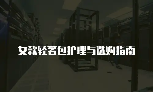 女款轻奢包护理与选购指南