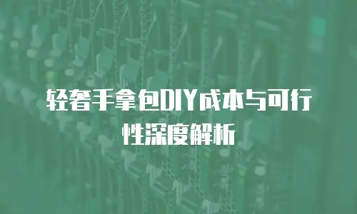 轻奢手拿包DIY成本与可行性深度解析