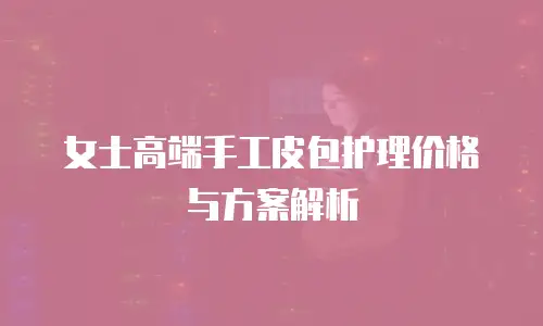 女士高端手工皮包护理价格与方案解析