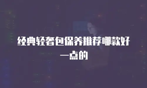 经典轻奢包保养推荐哪款好一点的
