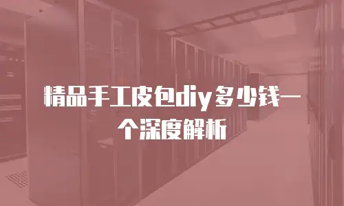 精品手工皮包diy多少钱一个深度解析