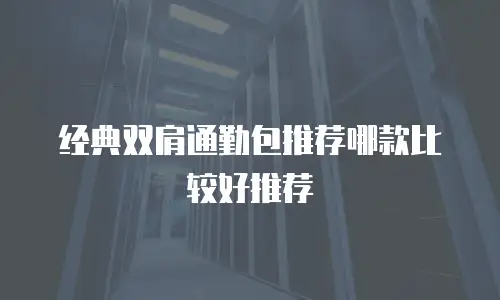 经典双肩通勤包推荐哪款比较好推荐