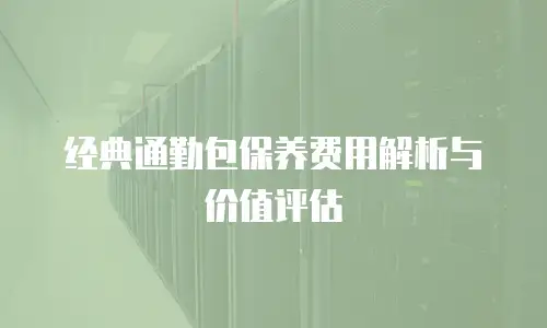 经典通勤包保养费用解析与价值评估