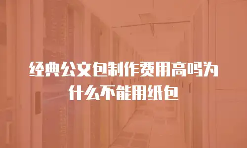 经典公文包制作费用高吗为什么不能用纸包