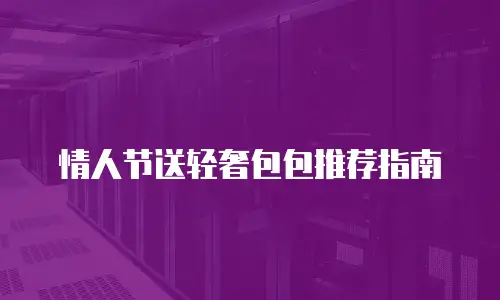 情人节送轻奢包包推荐指南