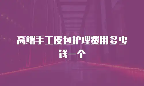 高端手工皮包护理费用多少钱一个