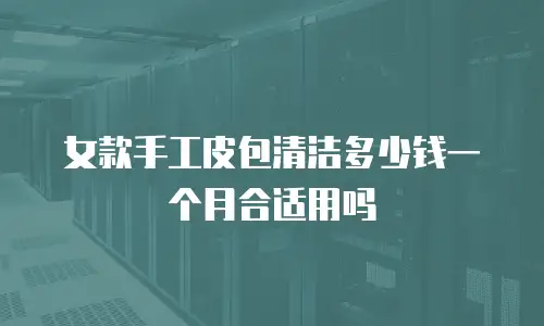 女款手工皮包清洁多少钱一个月合适用吗