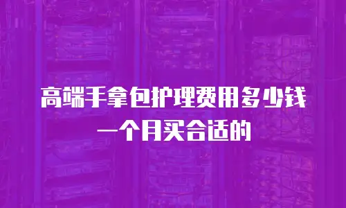 高端手拿包护理费用多少钱一个月买合适的