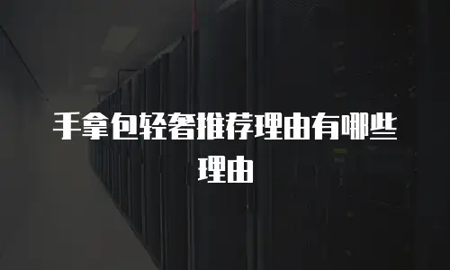 手拿包轻奢推荐理由有哪些理由
