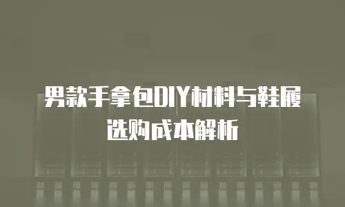 男款手拿包DIY材料与鞋履选购成本解析