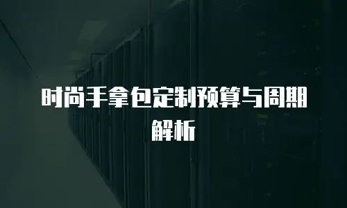 时尚手拿包定制预算与周期解析