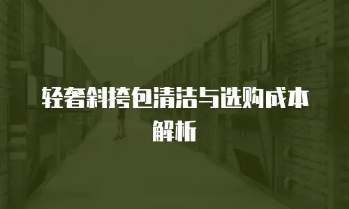 轻奢斜挎包清洁与选购成本解析