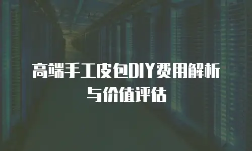 高端手工皮包DIY费用解析与价值评估