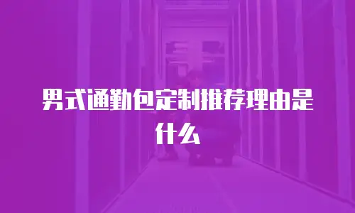 男式通勤包定制推荐理由是什么