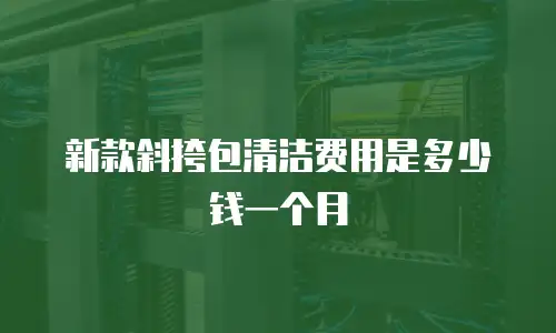 新款斜挎包清洁费用是多少钱一个月